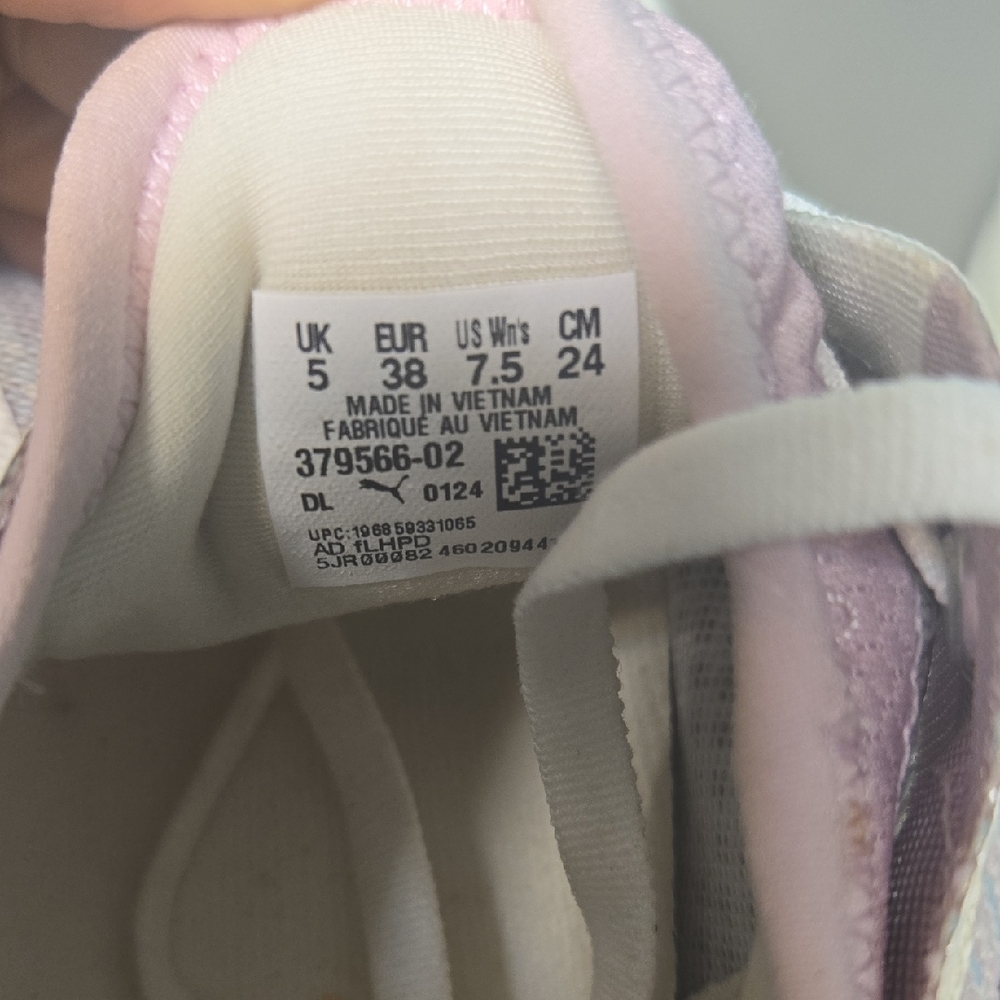 Puma Women's Pastel Sneakers - White, Pink, Orange, Purple - Picture 6 of 8